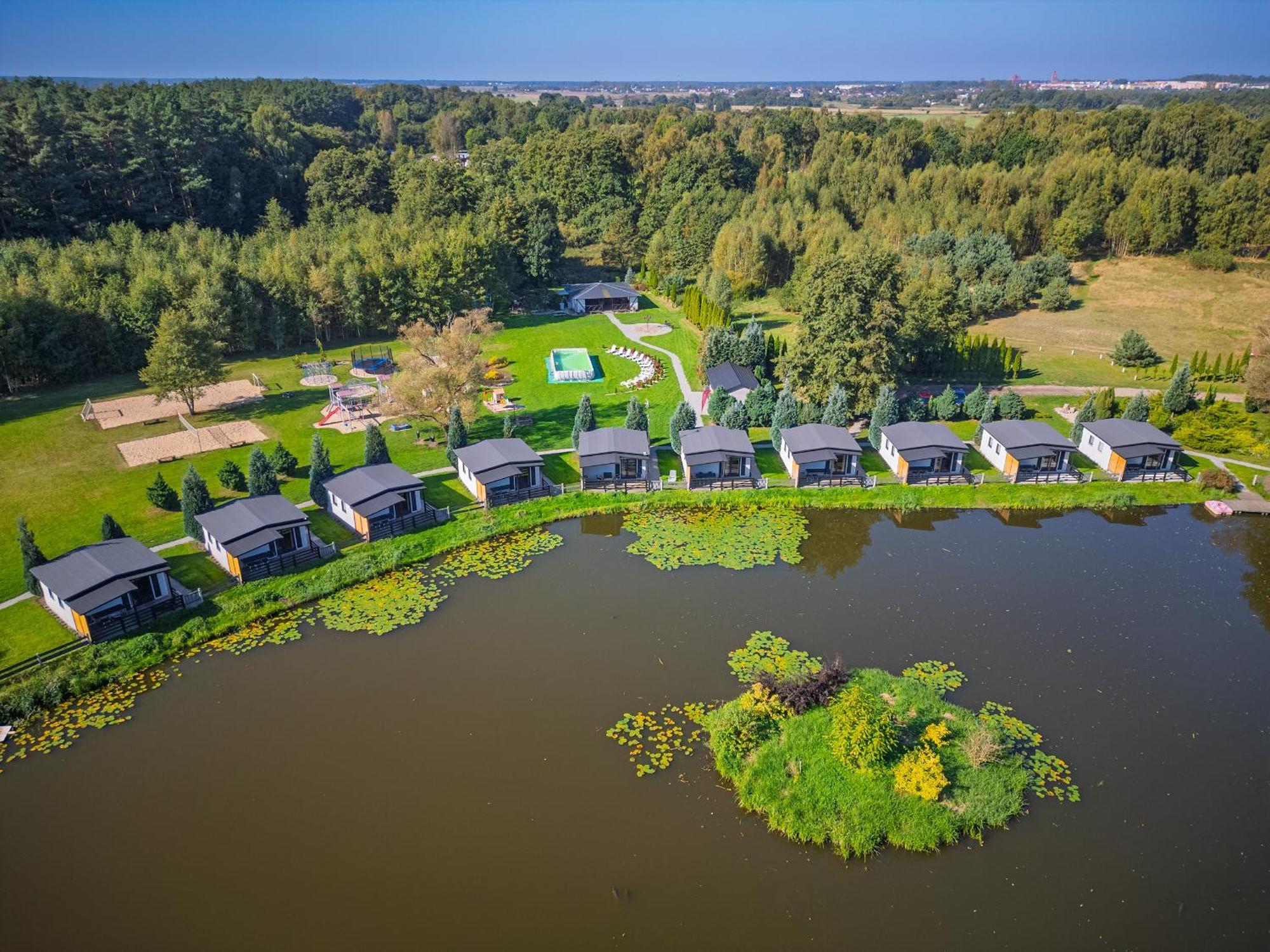 Domki Drewniane Na Splawiu Nad Morzem Ujście-Darłowskie Extérieur photo
